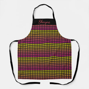 Colorful Orange Personalized Apron
