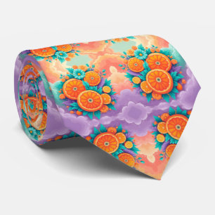 Colorful oranges for Fathers Day Tie
