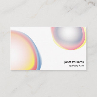 Colorful organic shapes card