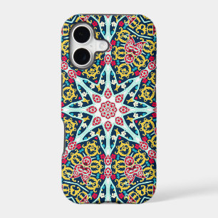 Colorful Ornamental Rosette Mandala Art