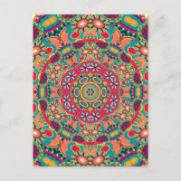 Colorful Ornate Kaleidoscope Mandala Pattern