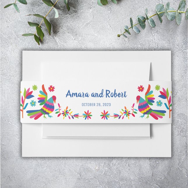 COLORFUL OTOMI INVITATION BELLY BAND (Creator Uploaded)