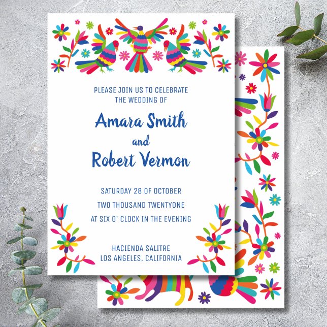 COLORFUL OTOMI MEXICAN ANNOUNCEMENT (Creator Uploaded)