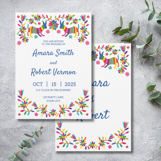 COLORFUL OTOMI MEXICAN INVITATION (Creator Uploaded)