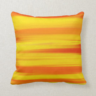 COLORFUL PAINT RAINBOW Abstract Art Cushion