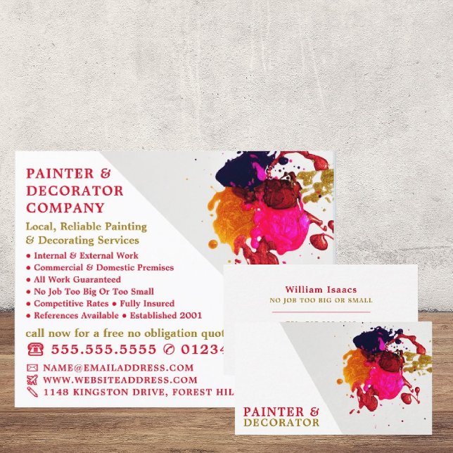 Colorful Paint Splash, Painter & Decorator Flyer (Creator Uploaded)