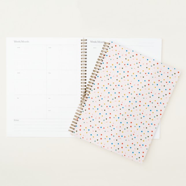 Colorful Painted Dots  Planner (Display)