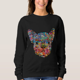 Colorful Painted French Bulldog Sweatshirt