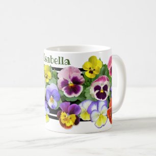 Colorful Pansies Coffee Mug