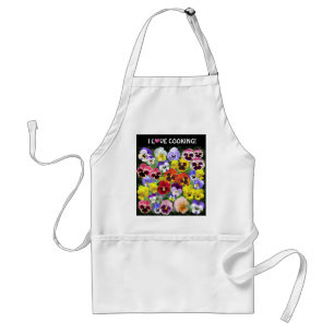 Colorful Pansies Standard Apron