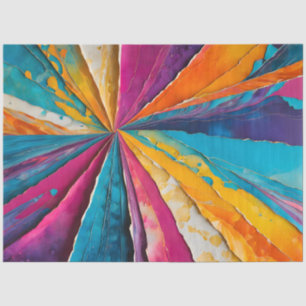 Colorful Paper Collage Art Tissue Paper