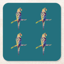 Colorful Parrot Coaster