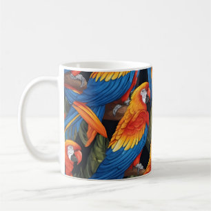 Colorful Parrots Coffee Mug