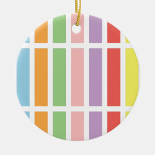 Colorful Pastel Hues Ceramic Tree Decoration