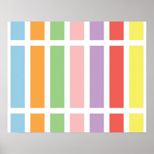 Colorful Pastel Hues Poster
