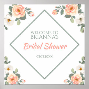 Colorful Pastel Roses Poster