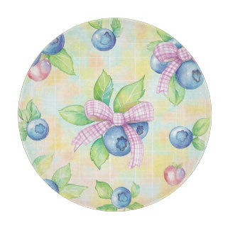 COLORFUL PASTEL TROPICAL FRUITS CUTTING BOARD