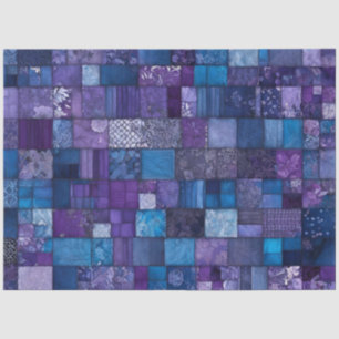 Colorful Patchwork Quilt Art Tissue Paper