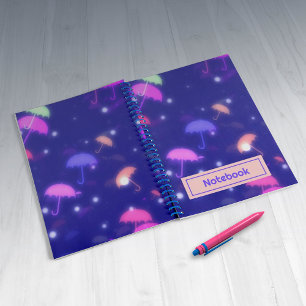 Colorful pattern umbrella Notebook