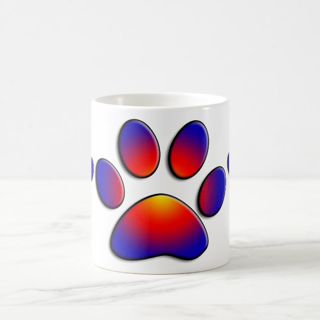 COLORFUL PAW COFFEE MUG (Center)