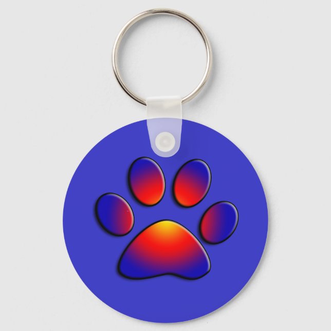 COLORFUL PAW KEY RING (Front)