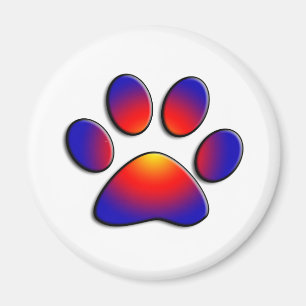 COLORFUL PAW MAGNET