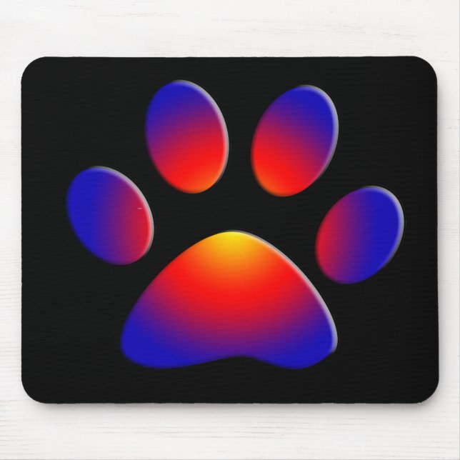 COLORFUL PAW MOUSE PAD (Front)