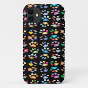 Colorful paw prints Case-Mate iPhone case