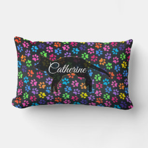 Colorful Paws Lumbar Cushion