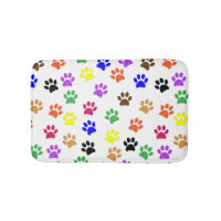 Colorful Paws Pattern Dog Lover Animal Paws Cute