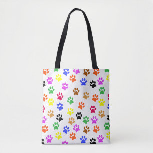 Colorful Paws Tote Bag