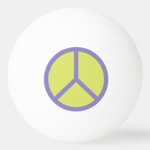 Colorful Peace Sign custom ping pong balls