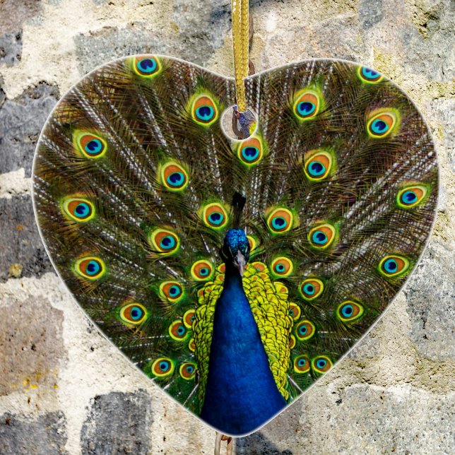 Colorful peacock ceramic tree decoration (Creator Uploaded)