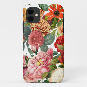 Colorful peony and rose vintage garden Case-Mate iPhone case