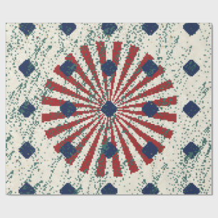 Colorful Persian Carpet Mandala Wrapping Paper