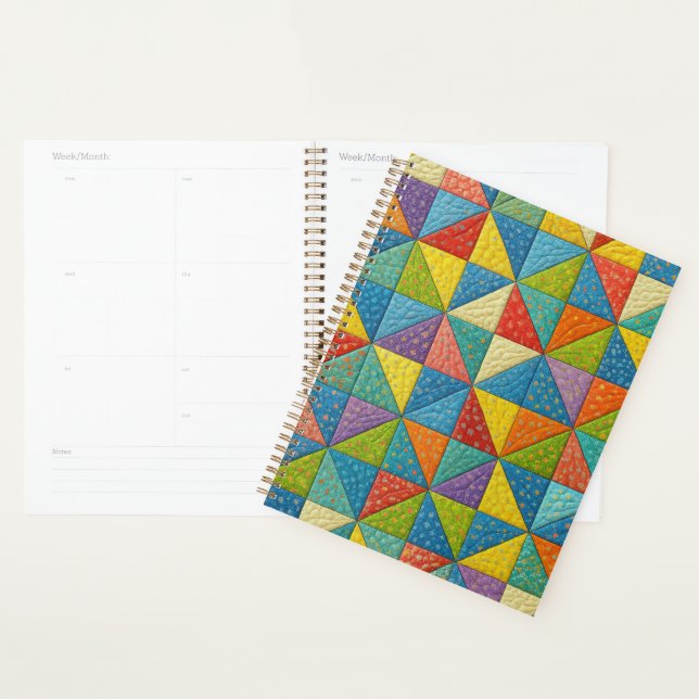 Colorful Pinwheel Quilt Design Planner (Display)