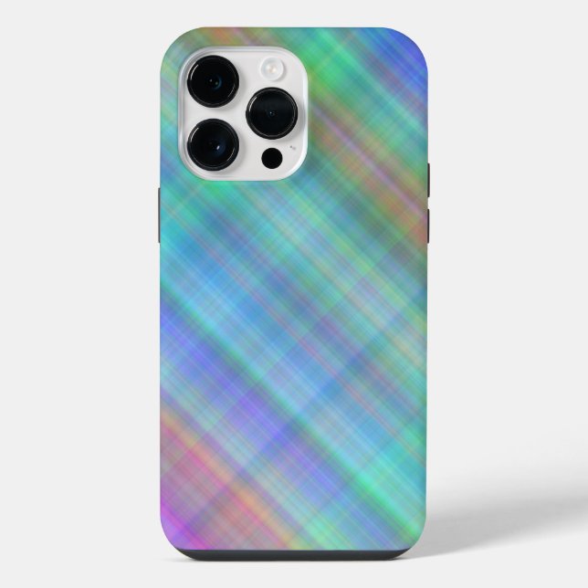 COLORFUL PLAID PATTERNS iPhone CASE (Back)