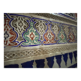 Colorful Plaster and Tile - Marrakech, Morocco Photo Print
