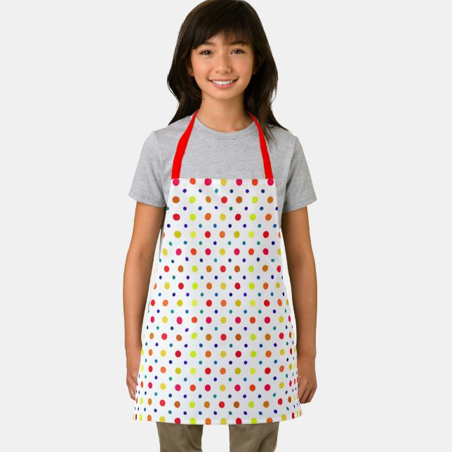 Colorful polka dots apron (Insitu)