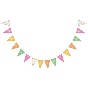 Colorful Polka Dots Bunting