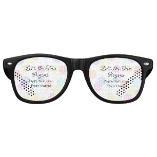 Colorful polka dots let's the fun begins new year  retro sunglasses