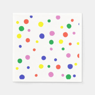 Colorful Polka Dots Paper Napkins