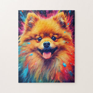 Colorful Pomeranian Jigsaw Puzzle