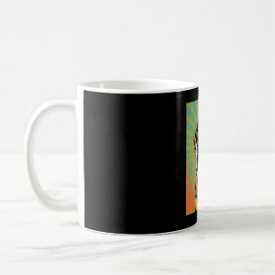 Colorful Pop Art Dog Illustration – Bold & Fun Pet Coffee Mug