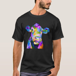 Colorful Pop Cow T-Shirt