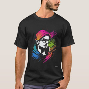Colorful Programmer Portrait Illustration – Creati T-Shirt