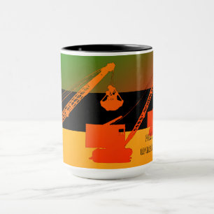 COLORFUL PROUD TO BE OPERATING ENGINEER CRANE MUG