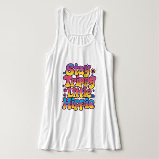 Colorful Psychedelic Stay Trippy Hippie Singlet