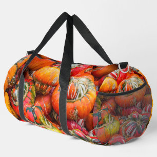 Colorful pumpkins duffle bag