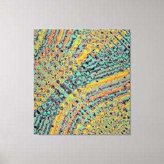 Colorful Quantum physics wave pattern  Canvas Print